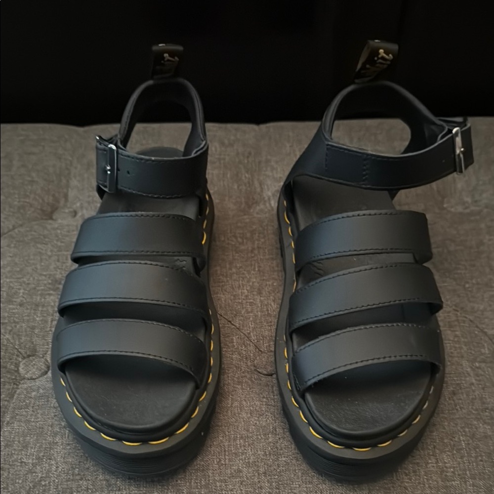Dr. Martens Black Strappy Sandals